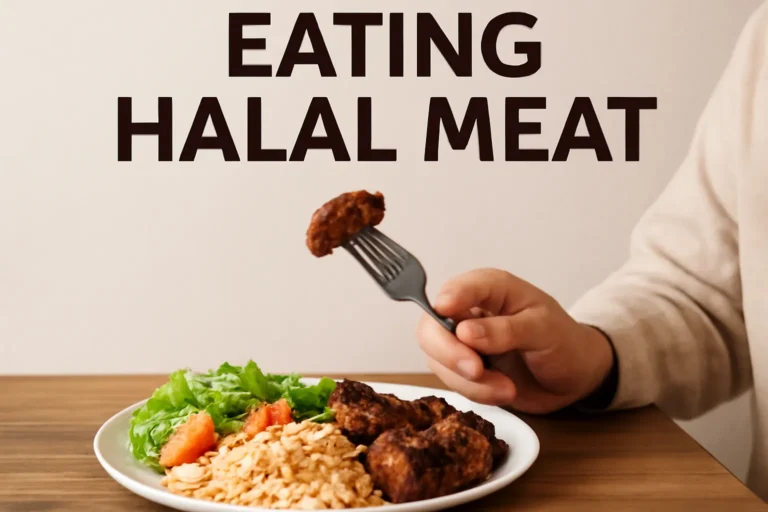 eating halal meat