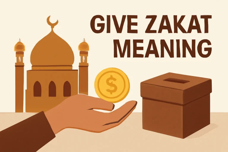 give zakat meaning
