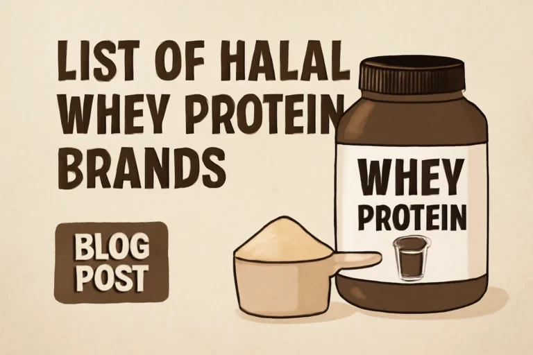 list of halal whey protein brands