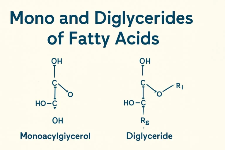 mono and diglycerides of fatty acids